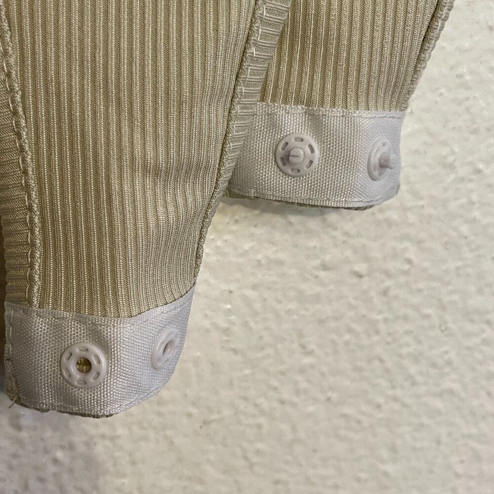 Neutral Ribbed Bodysuit – Tan/Cream - Picture 4 of 5